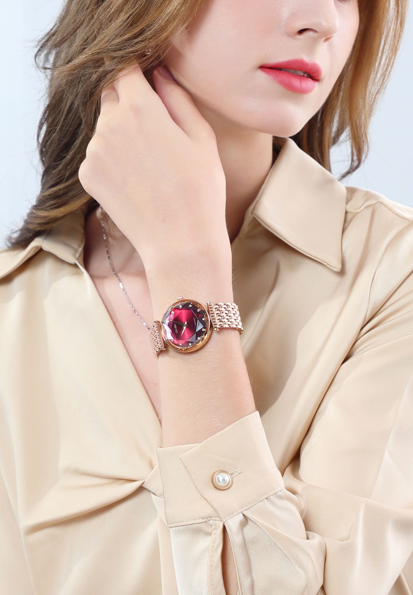 Swiss Ladies Watch "Crimson Aurora"