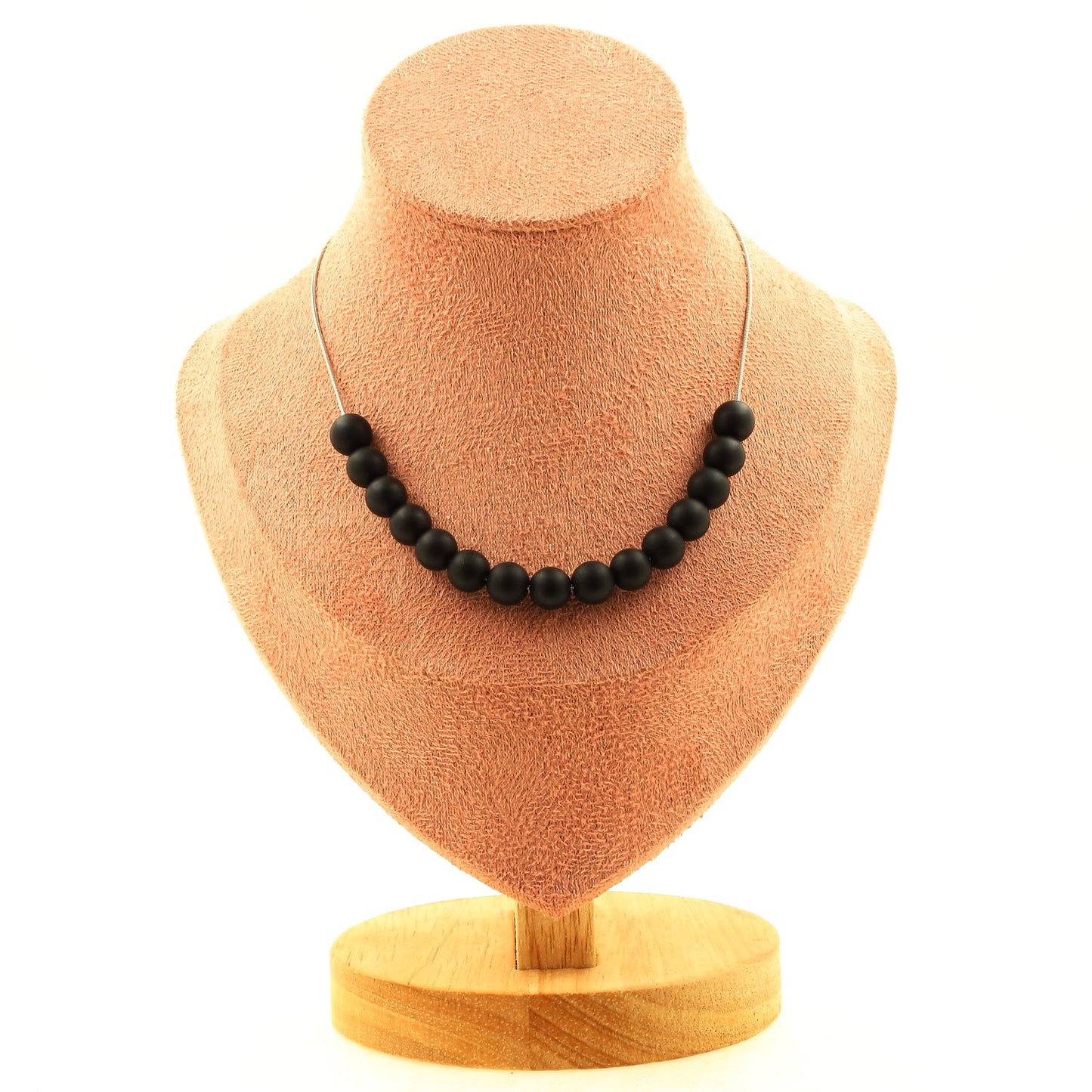 Eclipse Onyx Necklace – Matte Black Onyx