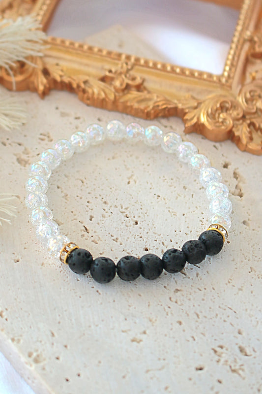 Aroma Diffuser Bracelet | Lava Stone Elastic Bracelet