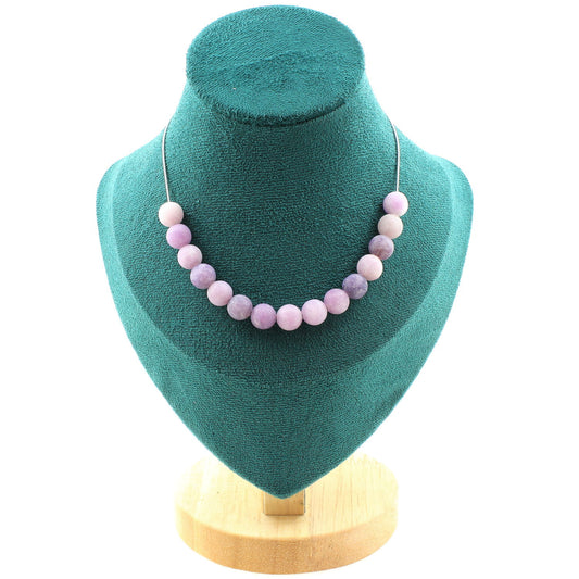 Matte Purple Mica Necklace – Elegance & Transformation