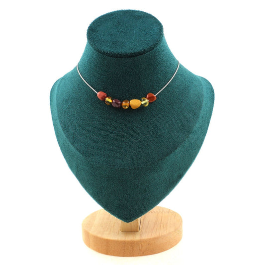 Golden Earth Necklace – Mookaite & Baltic Amber