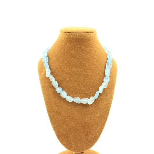 Ocean Serenity Necklace – Aquamarine Elegance