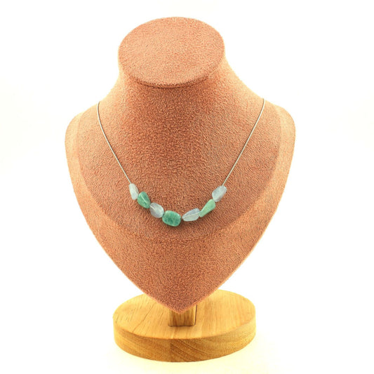 Ocean Serenity Necklace – Aquamarine & Amazonite Harmony