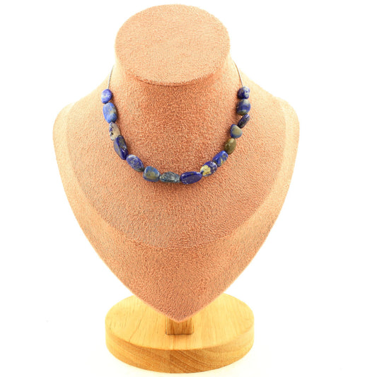 Royal Lapis Necklace – 15 Beads of Deep Elegance