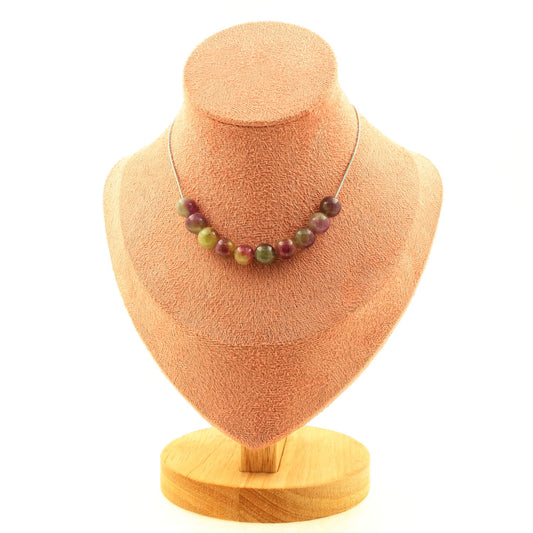 Eclipse Harmony Necklace – Two-Tone Tourmaline Beads