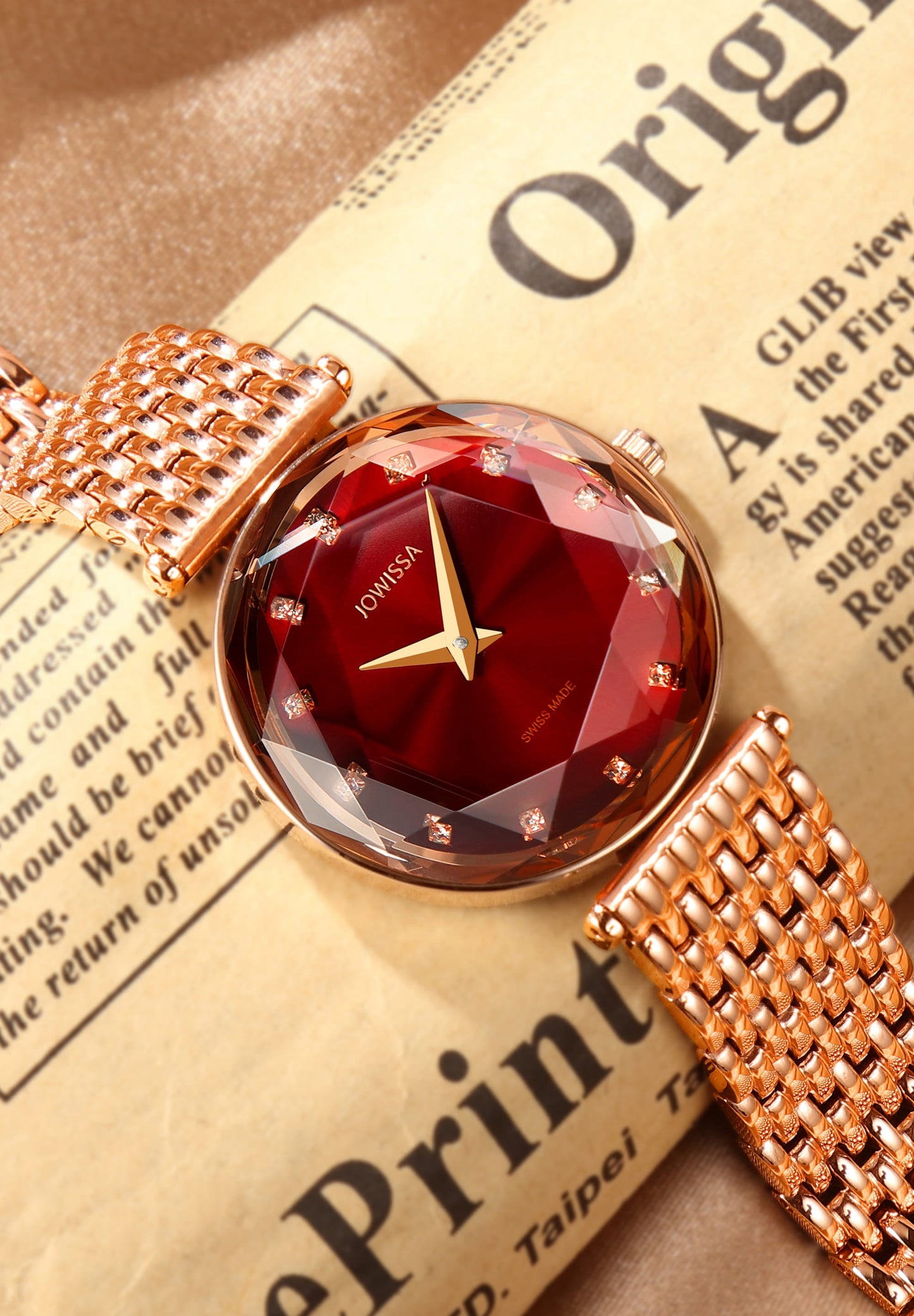 Swiss Ladies Watch "Crimson Aurora"