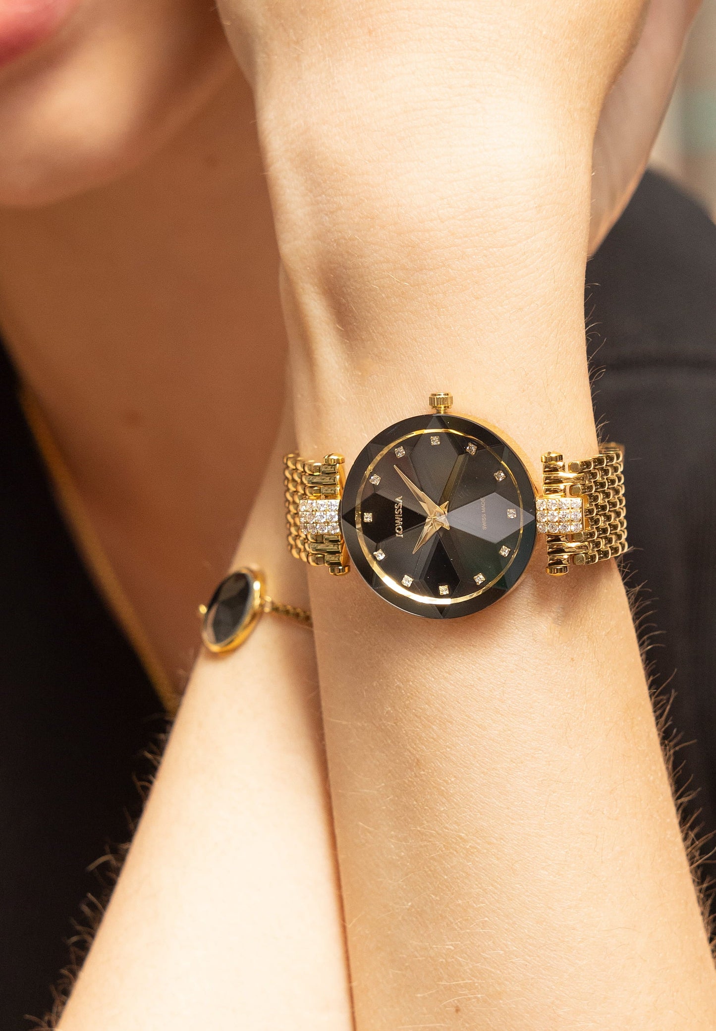 Swiss Ladies Watch "Midnight Gold"